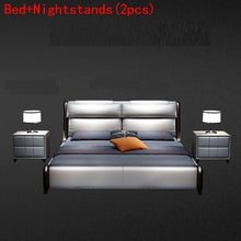 Load image into Gallery viewer, Modern Room Totoro Leather Moderna Mueble bedroom Furniture Cama Bed
