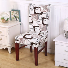 Load image into Gallery viewer, Chair Covers Spandex Dining Chair Cover Removable Anti-dirty Kitchen Seat Case Stretch Chair