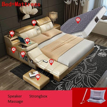 Load image into Gallery viewer, Set Frame Letto A Castello Home Kids Single Bett Totoro Lit Enfant Leather bedroom Furniture Cama Mueble De Dormitorio Bed