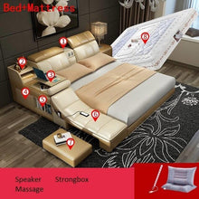 Load image into Gallery viewer, Set Frame Letto A Castello Home Kids Single Bett Totoro Lit Enfant Leather bedroom Furniture Cama Mueble De Dormitorio Bed