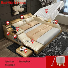 Load image into Gallery viewer, Set Frame Letto A Castello Home Kids Single Bett Totoro Lit Enfant Leather bedroom Furniture Cama Mueble De Dormitorio Bed