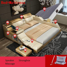 Load image into Gallery viewer, Set Frame Letto A Castello Home Kids Single Bett Totoro Lit Enfant Leather bedroom Furniture Cama Mueble De Dormitorio Bed