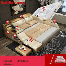 Load image into Gallery viewer, Set Frame Letto A Castello Home Kids Single Bett Totoro Lit Enfant Leather bedroom Furniture Cama Mueble De Dormitorio Bed