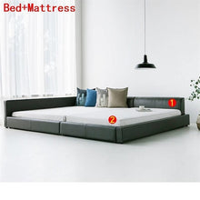 Load image into Gallery viewer, Bett Single Recamaras Yatak Kids Letto A Castello Ranza Frame Leather Moderna Mueble De Dormitorio Cama bedroom Furniture Bed