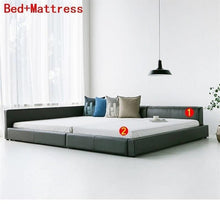 Load image into Gallery viewer, Bett Single Recamaras Yatak Kids Letto A Castello Ranza Frame Leather Moderna Mueble De Dormitorio Cama bedroom Furniture Bed