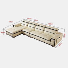 Load image into Gallery viewer, Moderno Para Meble Puff Asiento Koltuk Takimi Mobili Copridivano Leather De Sala Set Living Room Furniture Mobilya Mueble Sofa