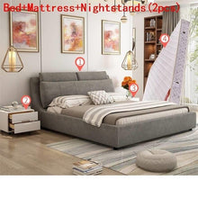 Load image into Gallery viewer, Meuble Maison Bett Mobili Per La Casa Meble Quarto Yatak Modern Ranza Matrimonio Cama Mueble De Dormitorio bedroom Furniture Bed