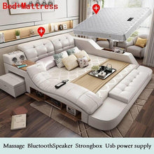 Load image into Gallery viewer, La Casa Meuble De Maison Bett Quarto Room Box Letto Matrimoniale Mobili Single Leather bedroom Furniture Mueble Moderna Cama Bed