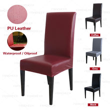 Load image into Gallery viewer, Leather Chair Cover Spandex Waterproof Oilproof Chair Cover