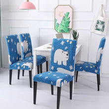 Load image into Gallery viewer, 4/6pcs Dining Chair Cover Spandex Removable Anti-dirty Kitchen Seat Cover Stretch Chair