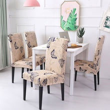 Load image into Gallery viewer, 4/6pcs Dining Chair Cover Spandex Removable Anti-dirty Kitchen Seat Cover Stretch Chair