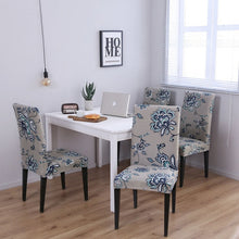 Load image into Gallery viewer, 4/6pcs Dining Chair Cover Spandex Removable Anti-dirty Kitchen Seat Cover Stretch Chair