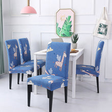 Load image into Gallery viewer, 4/6pcs Dining Chair Cover Spandex Removable Anti-dirty Kitchen Seat Cover Stretch Chair