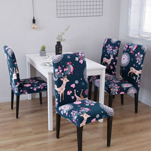Load image into Gallery viewer, 4/6pcs Dining Chair Cover Spandex Removable Anti-dirty Kitchen Seat Cover Stretch Chair