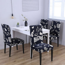 Load image into Gallery viewer, 4/6pcs Dining Chair Cover Spandex Removable Anti-dirty Kitchen Seat Cover Stretch Chair