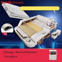 Load image into Gallery viewer, Tempat Tidur Tingkat Modern Infantil Quarto Box Ranza Mobili Per La Casa Leather Cama bedroom Furniture Mueble De Dormitorio Bed