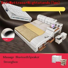 Load image into Gallery viewer, Tempat Tidur Tingkat Modern Infantil Quarto Box Ranza Mobili Per La Casa Leather Cama bedroom Furniture Mueble De Dormitorio Bed