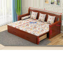 Load image into Gallery viewer, Para Recliner Fotel Wypoczynkowy Folding Puff Asiento Copridivano Wooden De Sala Set Living Room Furniture Mueble Sofa Bed