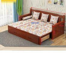 Load image into Gallery viewer, Para Recliner Fotel Wypoczynkowy Folding Puff Asiento Copridivano Wooden De Sala Set Living Room Furniture Mueble Sofa Bed