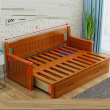 Load image into Gallery viewer, Para Recliner Fotel Wypoczynkowy Folding Puff Asiento Copridivano Wooden De Sala Set Living Room Furniture Mueble Sofa Bed