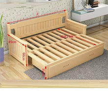 Load image into Gallery viewer, Para Recliner Fotel Wypoczynkowy Folding Puff Asiento Copridivano Wooden De Sala Set Living Room Furniture Mueble Sofa Bed