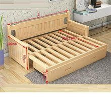 Load image into Gallery viewer, Para Recliner Fotel Wypoczynkowy Folding Puff Asiento Copridivano Wooden De Sala Set Living Room Furniture Mueble Sofa Bed