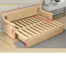 Load image into Gallery viewer, Para Recliner Fotel Wypoczynkowy Folding Puff Asiento Copridivano Wooden De Sala Set Living Room Furniture Mueble Sofa Bed