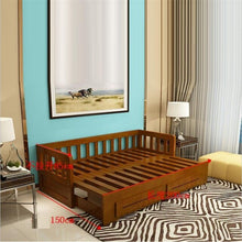 Load image into Gallery viewer, Para Recliner Fotel Wypoczynkowy Folding Puff Asiento Copridivano Wooden De Sala Set Living Room Furniture Mueble Sofa Bed