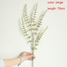 Load image into Gallery viewer, Silk Leaf Eucalyptus Artificial green Leaves For Wedding Decoration DIY Wreath Gift Scrapbooking Craft Apple Plants Fake Flower