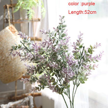 Load image into Gallery viewer, Silk Leaf Eucalyptus Artificial green Leaves For Wedding Decoration DIY Wreath Gift Scrapbooking Craft Apple Plants Fake Flower