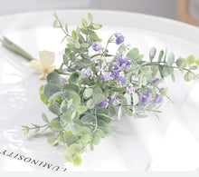 Load image into Gallery viewer, Silk Leaf Eucalyptus Artificial green Leaves For Wedding Decoration DIY Wreath Gift Scrapbooking Craft Apple Plants Fake Flower