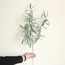 Load image into Gallery viewer, Silk Leaf Eucalyptus Artificial green Leaves For Wedding Decoration DIY Wreath Gift Scrapbooking Craft Apple Plants Fake Flower
