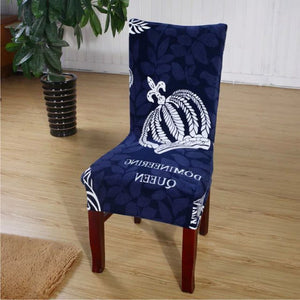 1/2/4/6 Pieces European Printing Chair Covers Elastic Slipcovers