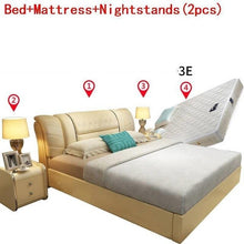 Load image into Gallery viewer, Frame Meble Yatak Odasi Mobilya Tempat Tidur Tingkat Bett Leather bedroom Furniture Mueble De Dormitorio Moderna Cama Bed