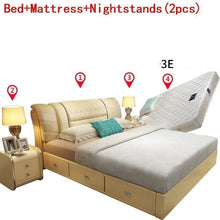Load image into Gallery viewer, Frame Meble Yatak Odasi Mobilya Tempat Tidur Tingkat Bett Leather bedroom Furniture Mueble De Dormitorio Moderna Cama Bed