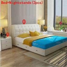 Load image into Gallery viewer, Frame Meble Yatak Odasi Mobilya Tempat Tidur Tingkat Bett Leather bedroom Furniture Mueble De Dormitorio Moderna Cama Bed