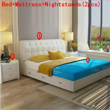 Load image into Gallery viewer, Frame Meble Yatak Odasi Mobilya Tempat Tidur Tingkat Bett Leather bedroom Furniture Mueble De Dormitorio Moderna Cama Bed