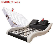 Load image into Gallery viewer, Bett Room Totoro Meble Frame Yatak Literas Home Modern Box Leather bedroom Furniture Cama Moderna Mueble De Dormitorio Bed