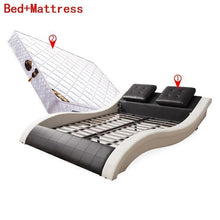 Load image into Gallery viewer, Bett Room Totoro Meble Frame Yatak Literas Home Modern Box Leather bedroom Furniture Cama Moderna Mueble De Dormitorio Bed