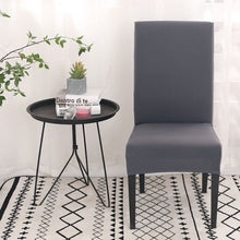 Load image into Gallery viewer, Grey Color Chair Covers Spandex Desk Seat Chair Covers