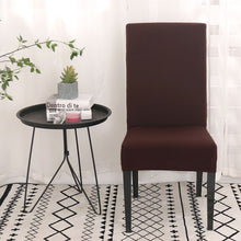 Load image into Gallery viewer, Grey Color Chair Covers Spandex Desk Seat Chair Covers