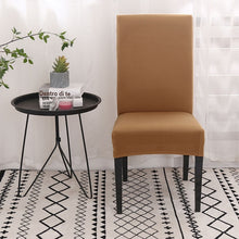Load image into Gallery viewer, Grey Color Chair Covers Spandex Desk Seat Chair Covers
