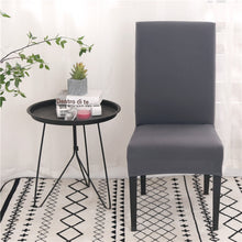 Load image into Gallery viewer, Solid Color Chair Covers Spandex Dining Room Stretch Seat Cover Chair