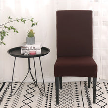 Load image into Gallery viewer, Solid Color Chair Covers Spandex Dining Room Stretch Seat Cover Chair