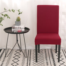 Load image into Gallery viewer, Solid Color Chair Covers Spandex Dining Room Stretch Seat Cover Chair