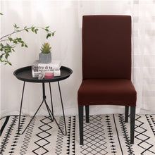 Load image into Gallery viewer, Solid Color Chair Covers Spandex Dining Room Stretch Seat Cover Chair