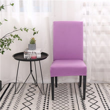 Load image into Gallery viewer, Solid Color Chair Covers Spandex Dining Room Stretch Seat Cover Chair