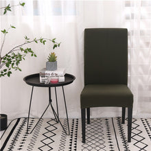 Load image into Gallery viewer, Solid Color Chair Covers Spandex Dining Room Stretch Seat Cover Chair