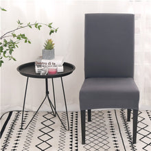 Load image into Gallery viewer, Solid Color Chair Covers Spandex Dining Room Stretch Seat Cover Chair
