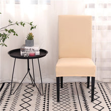 Load image into Gallery viewer, Solid Color Chair Covers Spandex Dining Room Stretch Seat Cover Chair